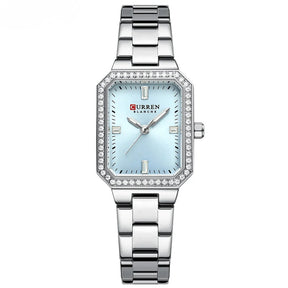 Relógio feminino 23mm com caixa retangular