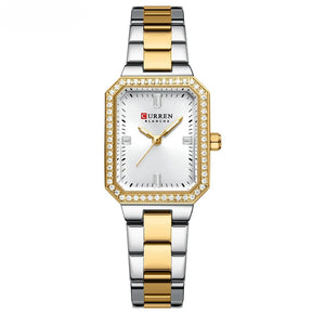 Relógio feminino 23mm com caixa retangular