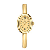 Bracelete relógio feminino caixa oval com pulseira de 5mm