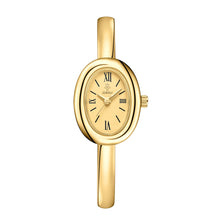Bracelete relógio feminino caixa oval com pulseira de 5mm
