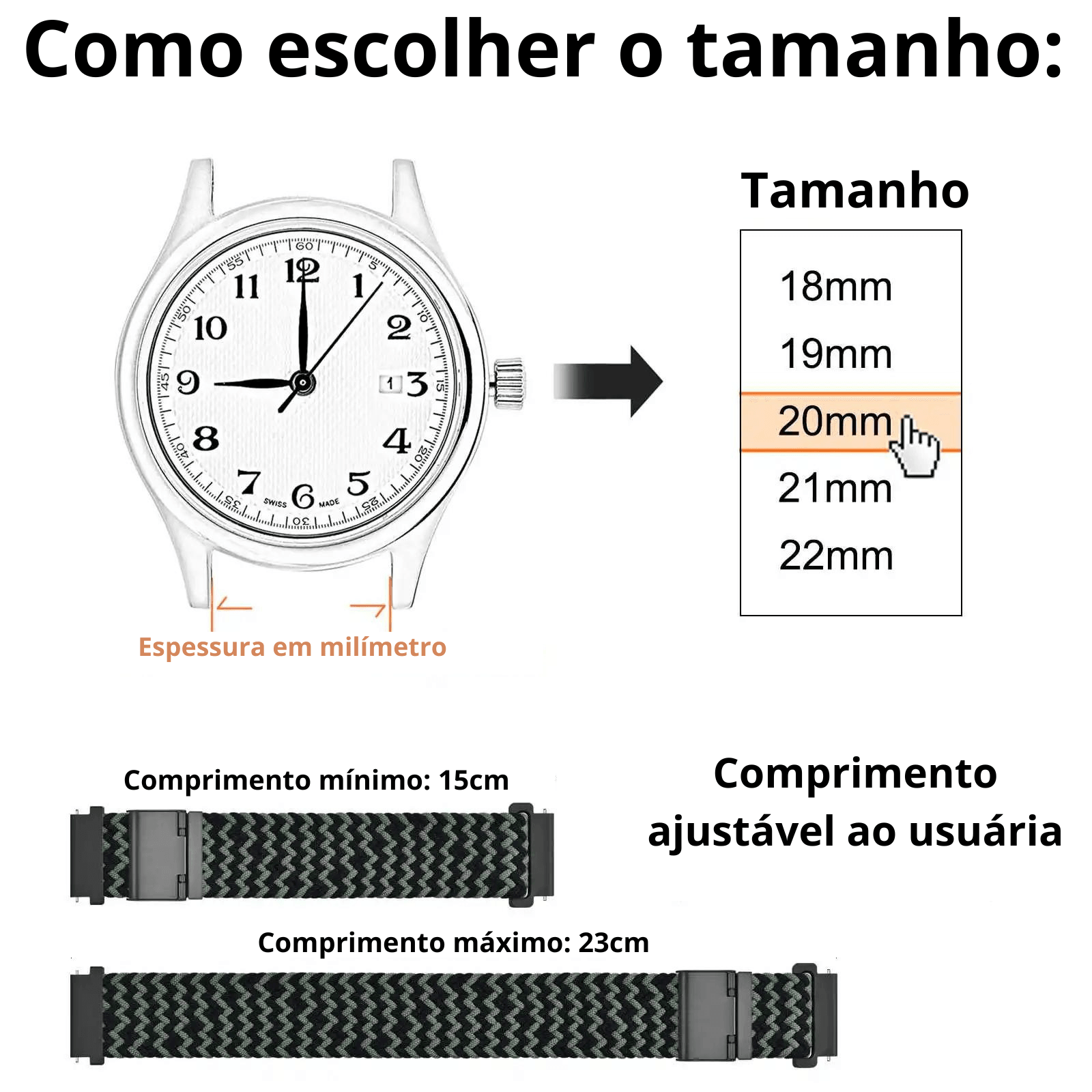 Pulseira esportiva para relógio compatível com smartwacth - Arara Verde