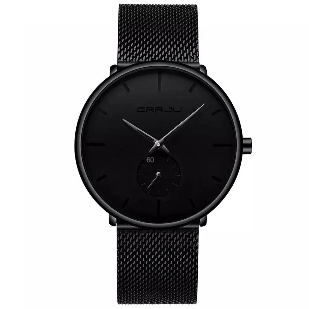 Relógio masculino Slim Black - Arara Verde