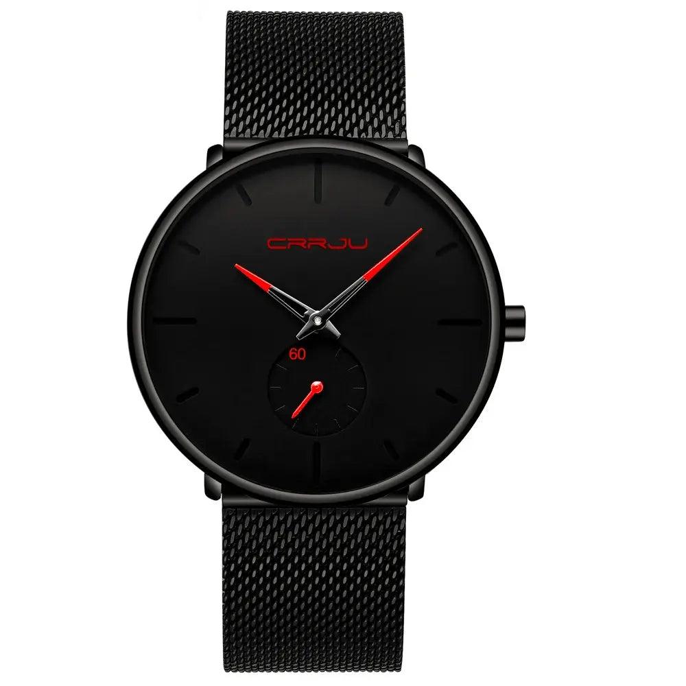 Relógio masculino Slim Black - Arara Verde