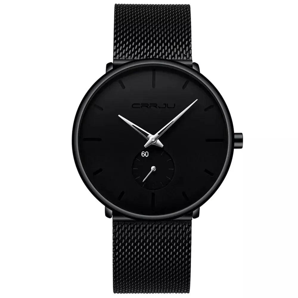 Relógio masculino Slim Black - Arara Verde