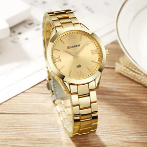 Relógio feminino Dourado Tamanho de 36mm