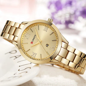 Relógio feminino Dourado Tamanho de 36mm