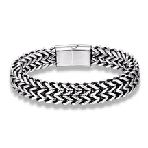 Pulseira em manha de aço inoxidável