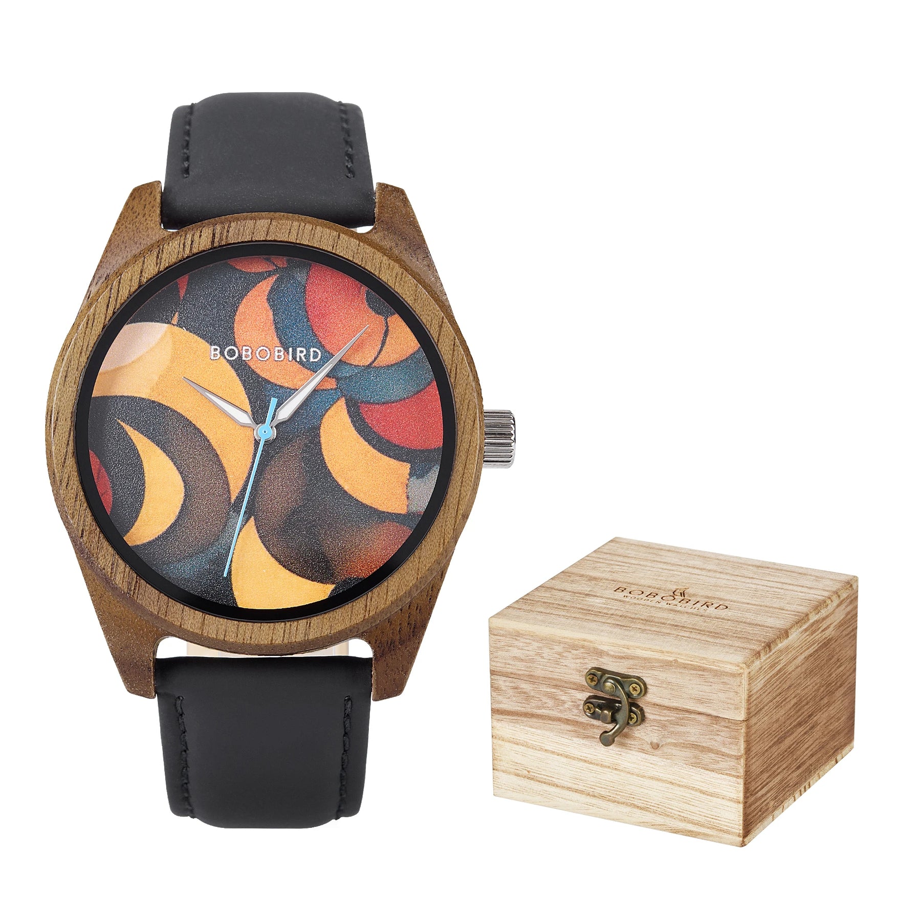 Relógio em Madeira com fundo ilustrado Edição Especial