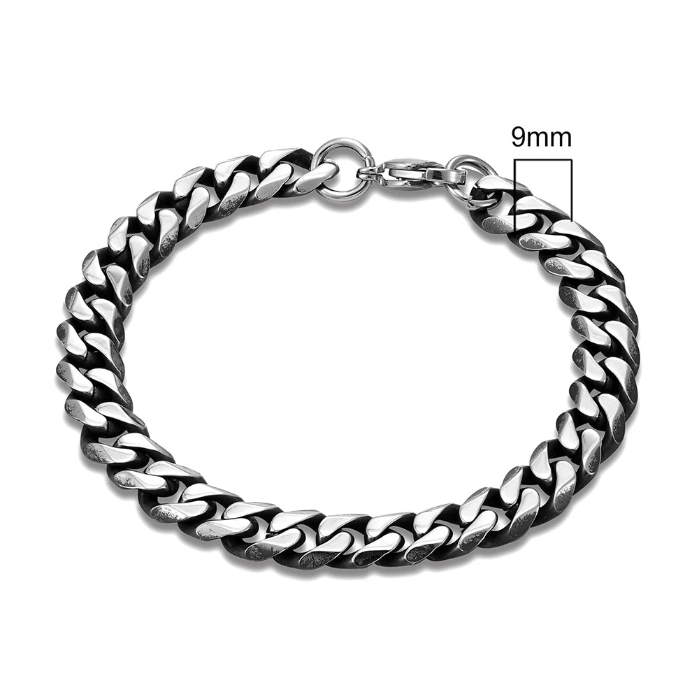 Pulseira em corrente com cinco opções de espessura