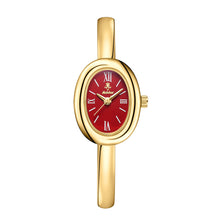 Bracelete relógio feminino caixa oval com pulseira de 5mm