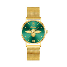 Relógio feminino Abelha Dourada tamanho de 32mm