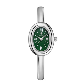 Bracelete relógio feminino caixa oval com pulseira de 5mm