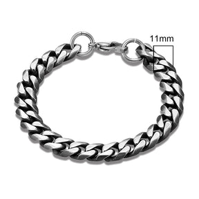 Pulseira em corrente com cinco opções de espessura