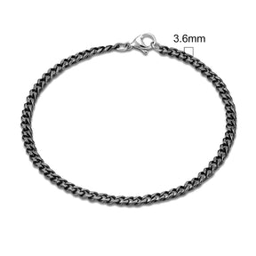 Pulseira em corrente com cinco opções de espessura
