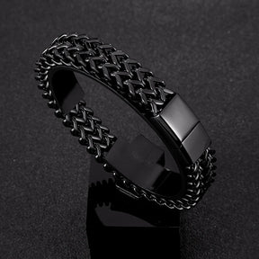 Pulseira em manha de aço inoxidável