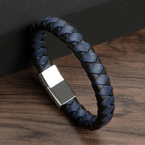 Pulseira Clássica em couro transado